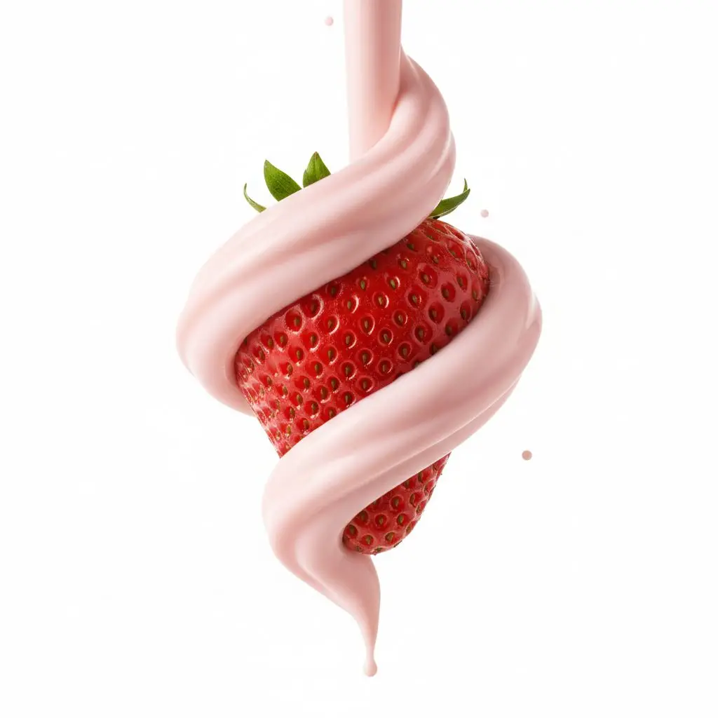 高速定格：蓝莓与酸奶的优雅缠绕
