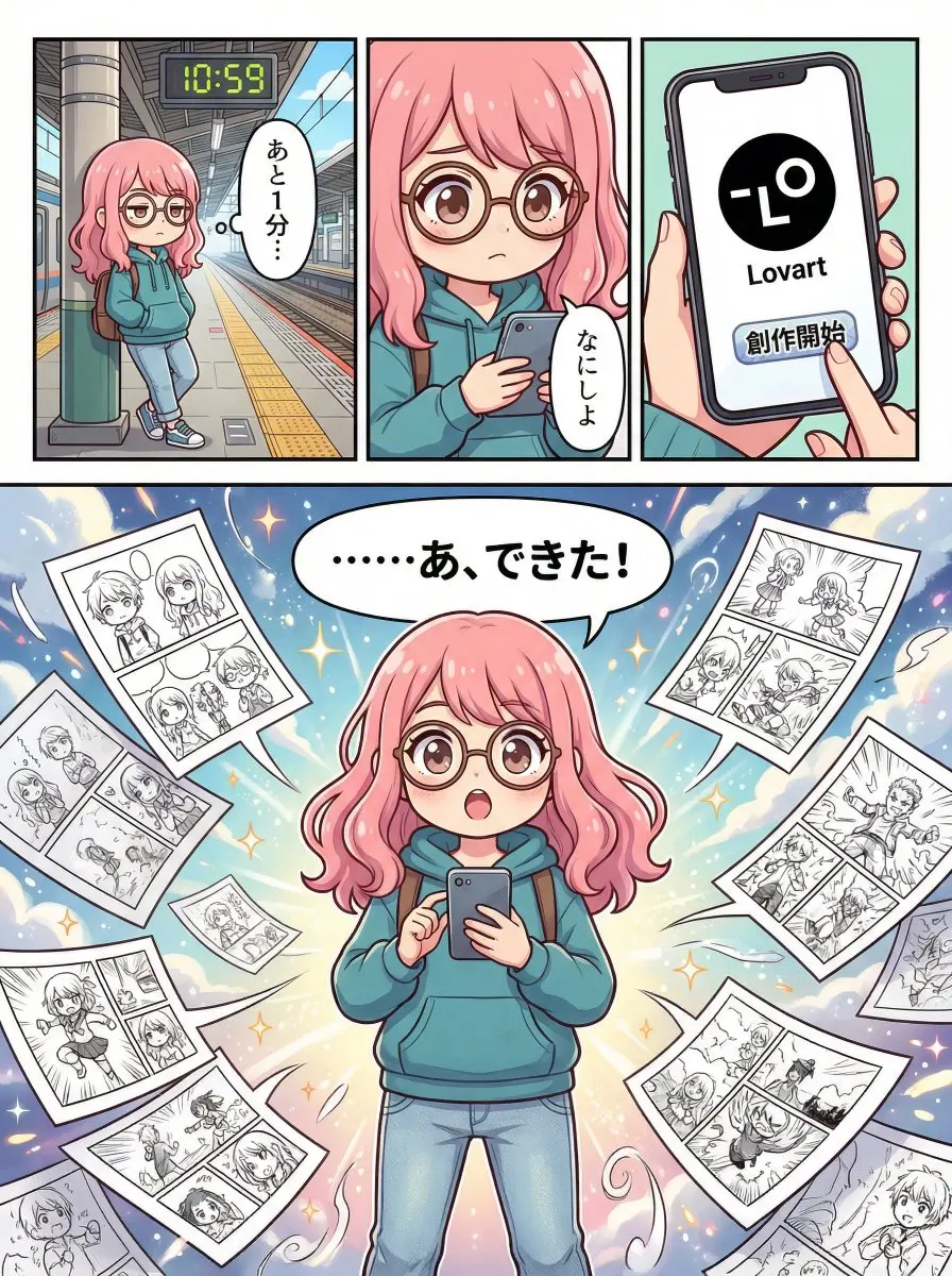 少女指尖轻触唤醒黑白漫域