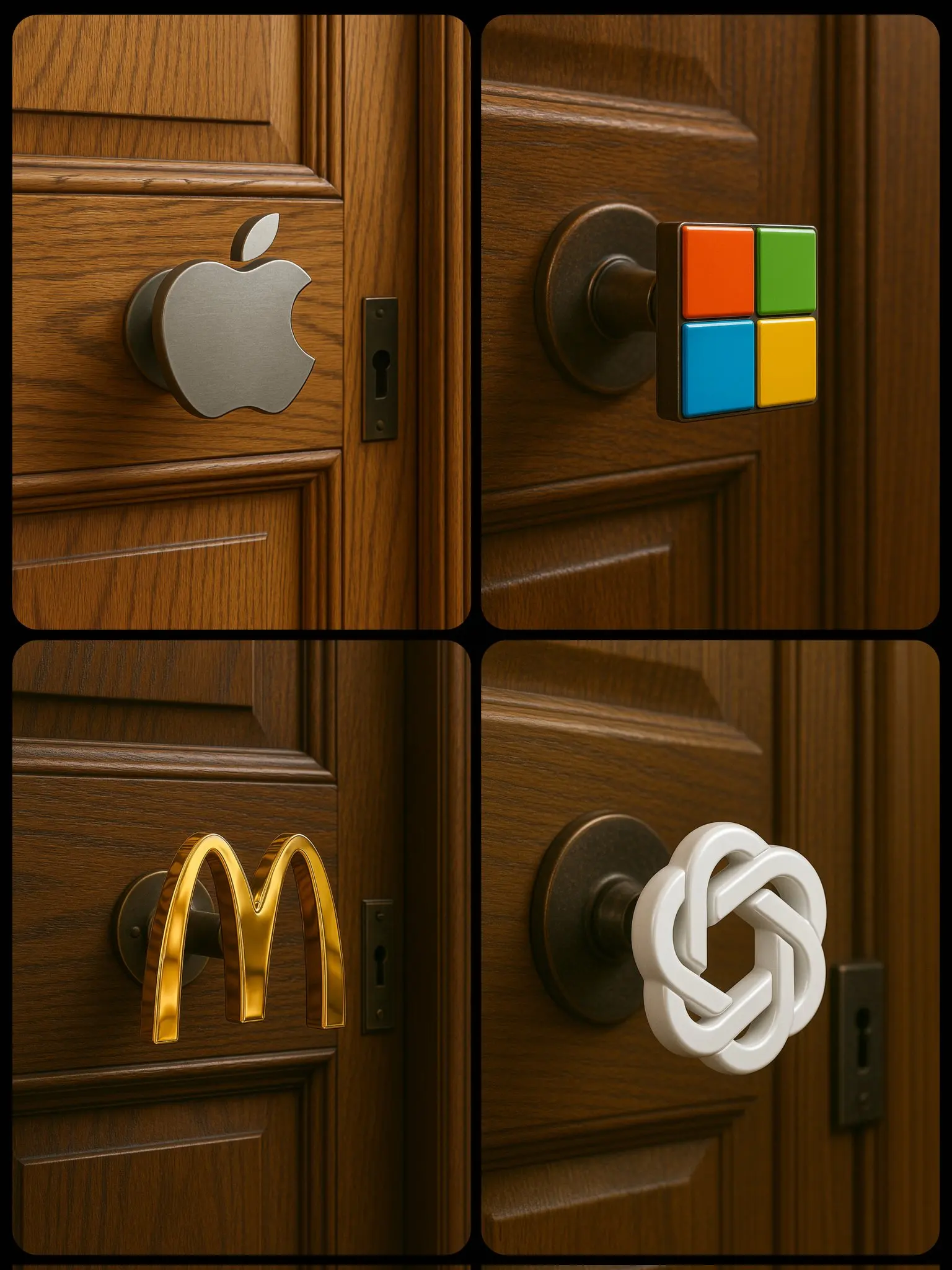a luxurious wooden door