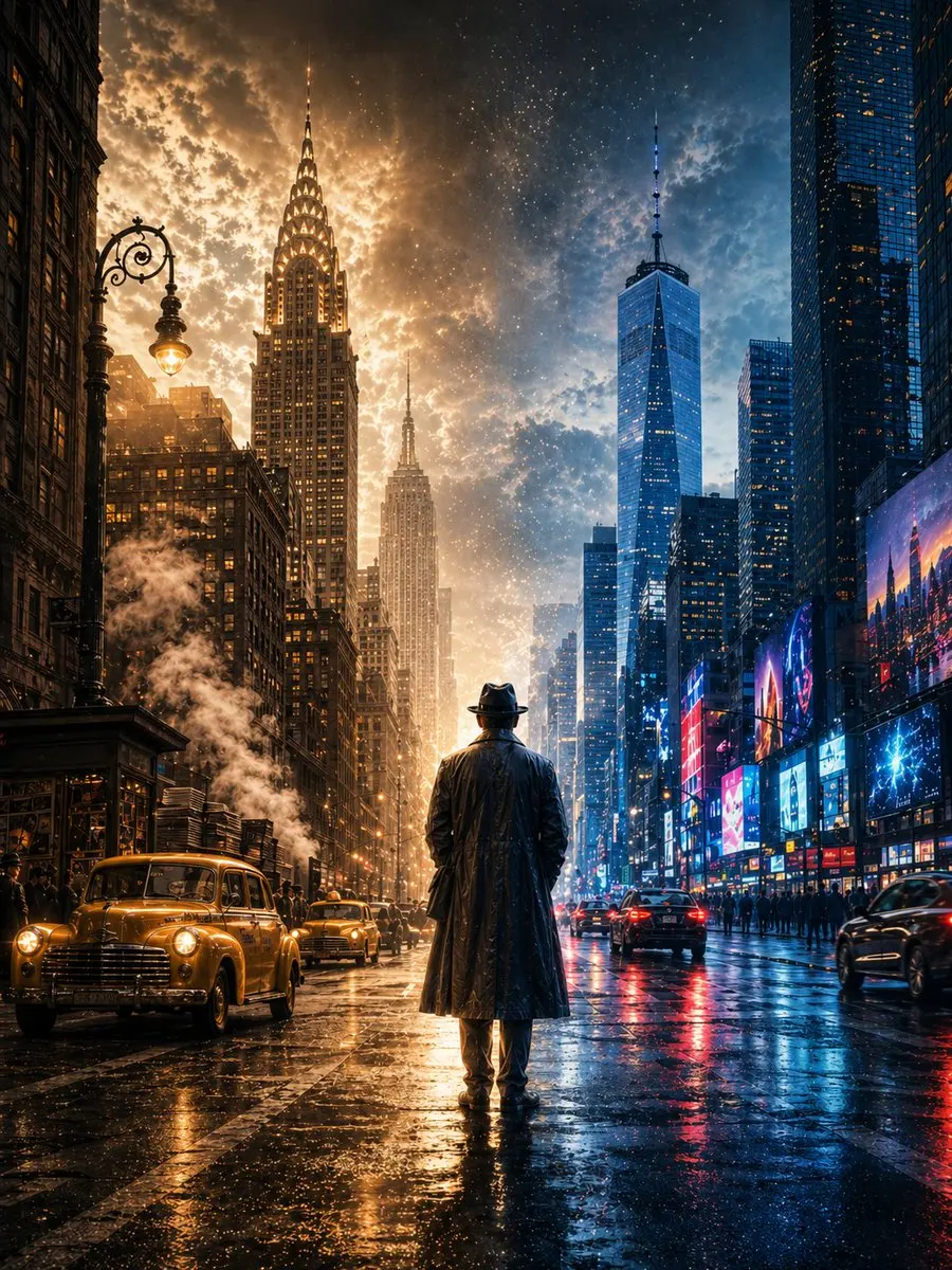 New York across two centuries cinematic poster