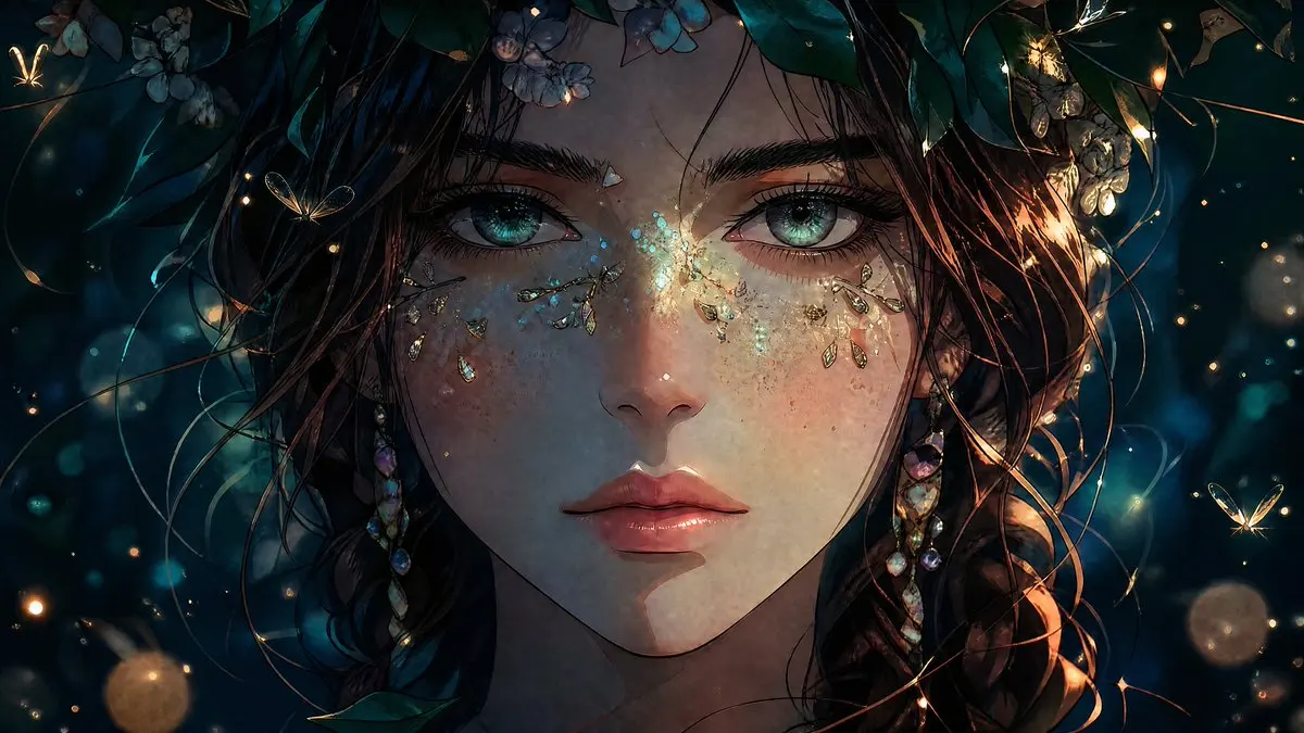 个人资料 / 头像 - 梦幻动漫森林仙女肖像