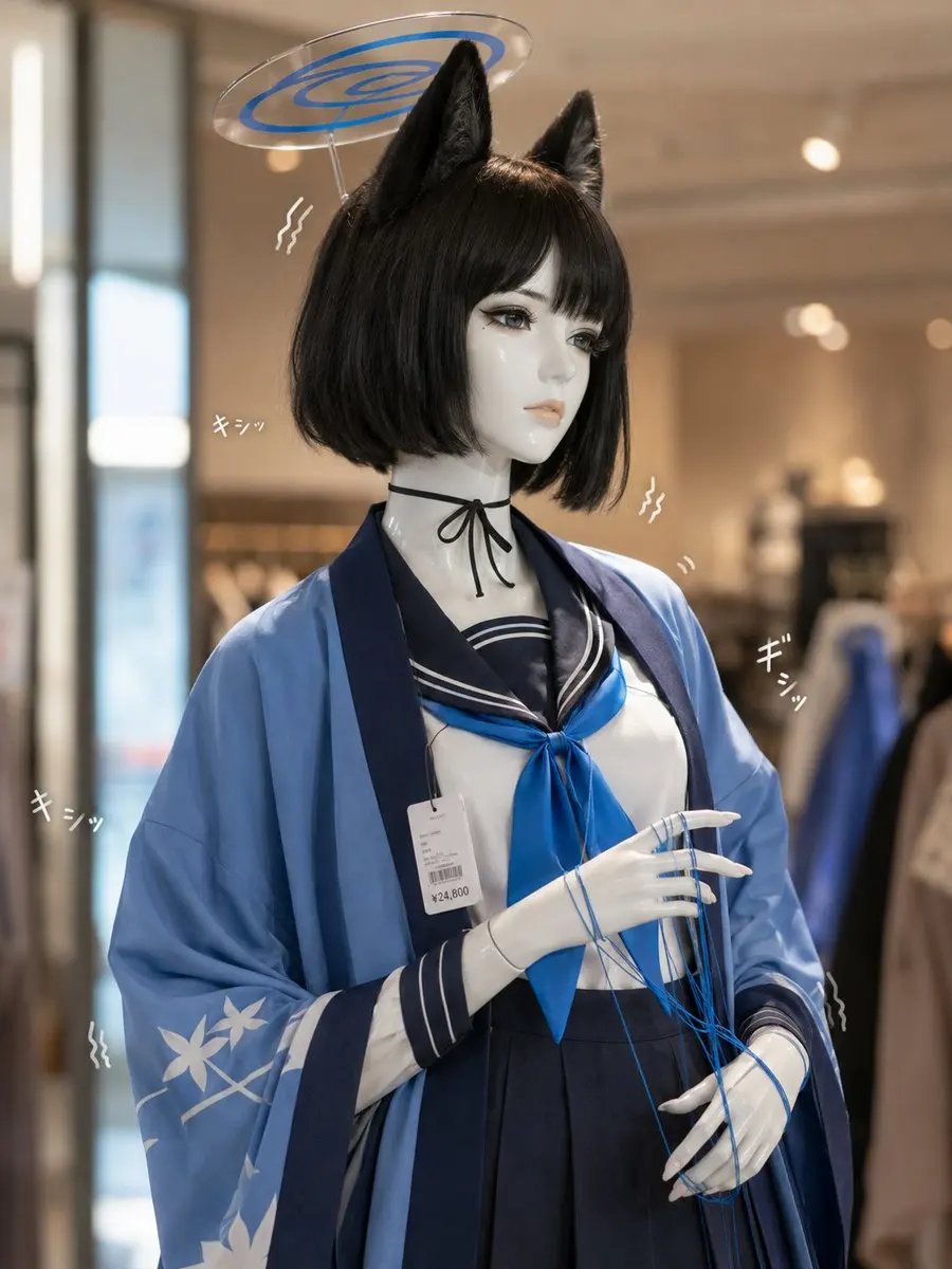 电商主图 - 写实动漫风格人体模型展示