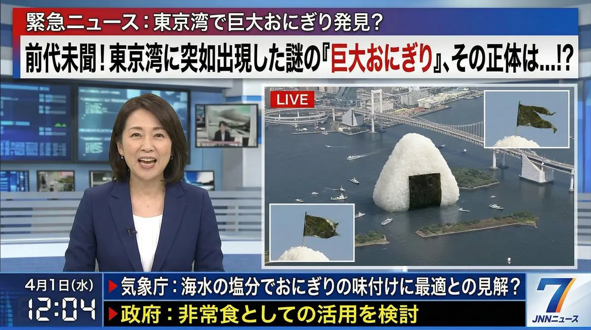 YouTube 缩略图 - 愚人节假新闻图像生成提示词