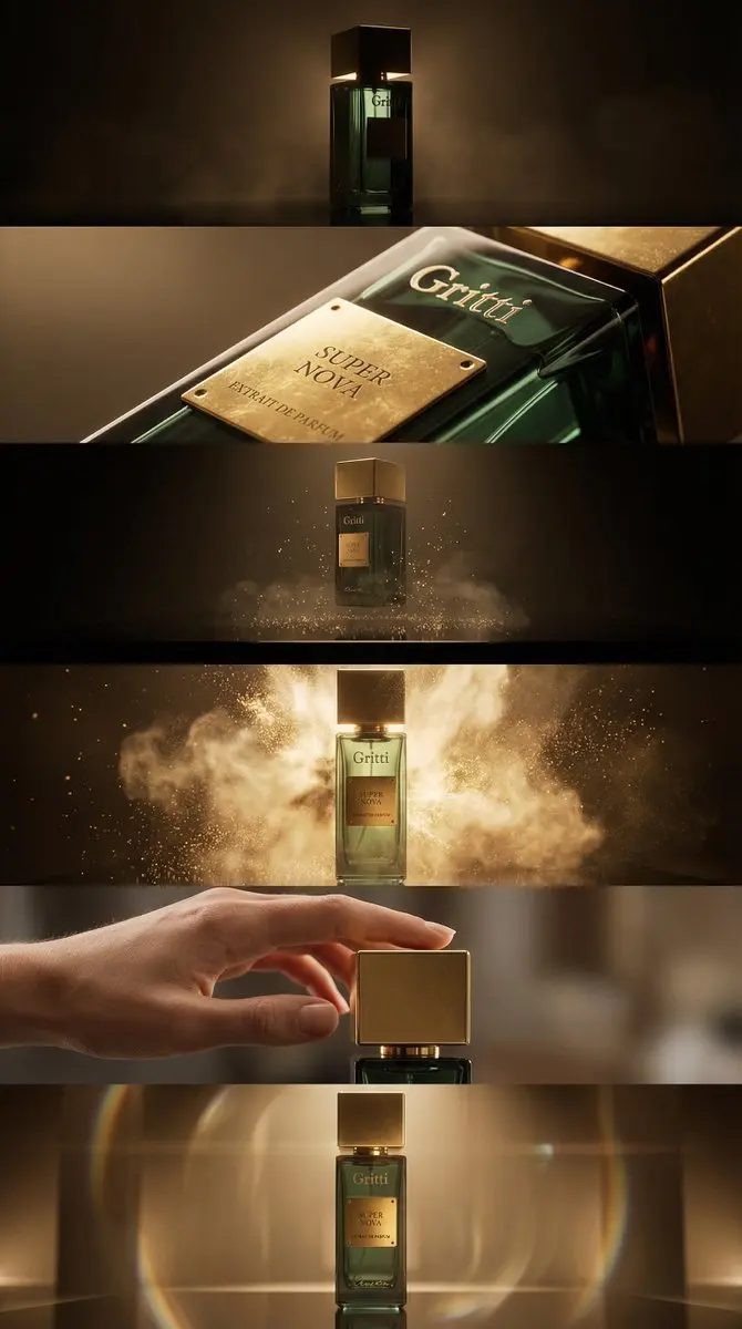 暗夜金芒下的奢华产品视觉盛宴
