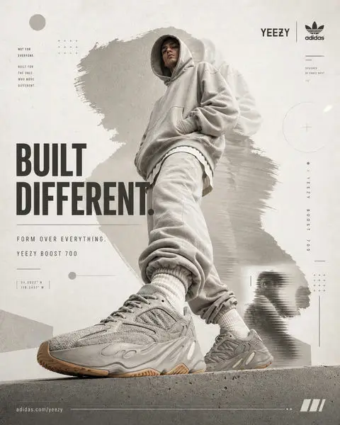 极简高级的Yeezy街头拼贴