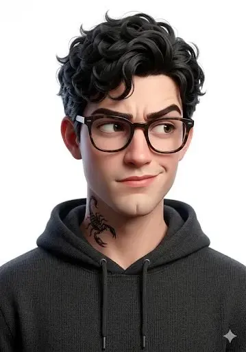 皮克斯风3D潮酷少男少女肖像