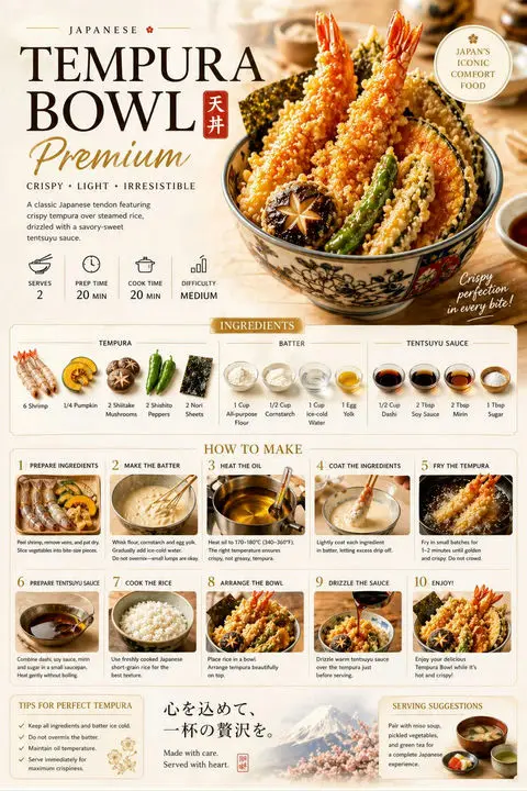 高级美食食谱海报设计