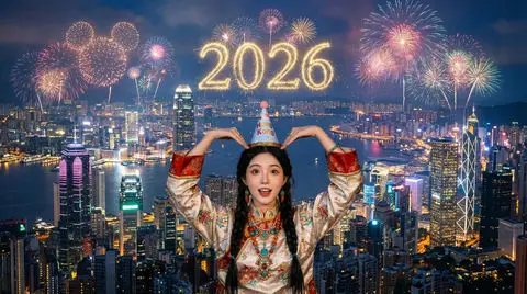 香港维多利亚港烟花秀